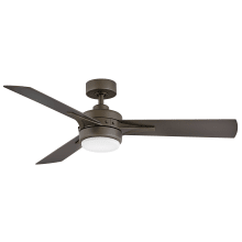 Ventus 52" 3 Blade Smart LED Indoor Ceiling Fan with HIRO Control