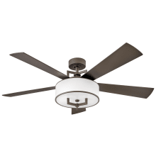 Hampton 56" 5 Blade Indoor Smart LED Ceiling Fan with HIRO Control