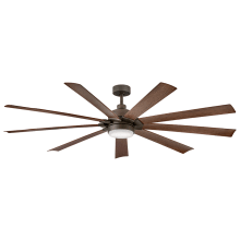 Turbine 80" 9 Blade Smart LED Indoor / Outdoor Ceiling Fan with HIRO Control