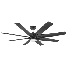 Concur 66" 8 Blade Indoor / Outdoor Smart LED Smart Ceiling Fan with HIRO Control