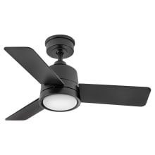 Chet 36" 3 Blade Smart LED Indoor / Outdoor Ceiling Fan with HIRO Control