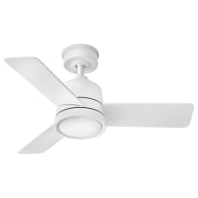Chet 36" 3 Blade Smart LED Indoor / Outdoor Ceiling Fan with HIRO Control