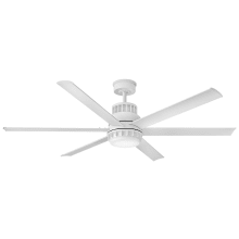 Draftsman 60" 6 Blade Indoor / Outdoor Smart LED Ceiling Fan with HIRO Control
