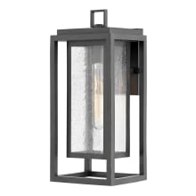 Republic 1 Light 16" Tall Coastal Elements Outdoor Wall Sconce with Clear Seedy Glass Shade