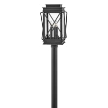 Montecito 3 Light 20.5" Tall Post Light with Clear Glass