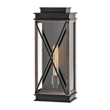 Montecito 1 Light 18.75" Tall Outdoor Wall Sconce with Clear Glass