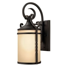 13" Height 1 Light Lantern Outdoor Wall Sconce from the Casa Collection