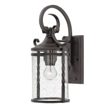 Casa Single Light 17-1/2" High Outdoor Wall Sconce with Seedy Glass Shade