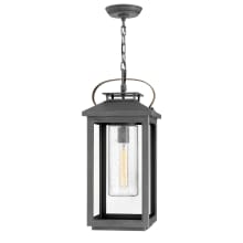Atwater 120v 1 Light 9.5" Wide Coastal Elements Outdoor Pendant with Clear Seedy Glass
