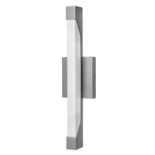 1 Light ADA Compliant LED Outdoor Wall Sconce with White Acrylic Shade from the Vista Collection