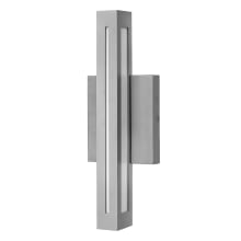 1 Light ADA Compliant LED Outdoor Wall Sconce with White Acrylic Shade from the Vue Collection