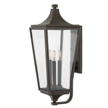 Jaymes 3 Light 24" Tall Outdoor Wall Sconce