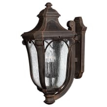 26.5" Height 3 Light Lantern Outdoor Wall Sconce from the Trafalgar Collection