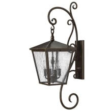 Trellis 4 Light 35-3/4" Tall Outdoor Wall Sconce with LED Bulbs Included
