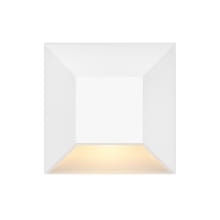 Nuvi 12v 1.2w 1.5VA 3" Wide Square LED Deck Sconce / Step Light