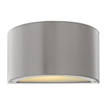 Luna 9" Wide Outdoor Integrated LED ADA Up Light / Down Light Wall Sconce