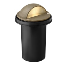 12v 20w Solid Brass 4" Diameter Landscape Dome Top Well Light from the Hardy Island Collection