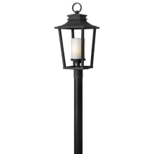 Sullivan 1 Light 26" Tall Post Light with Etched Opal Glass