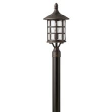 Freeport 1 Light 20.25" Tall Post Light with Clear Seedy Glass
