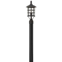 Freeport 1 Light 18" Tall Post Light With Seedy Glass