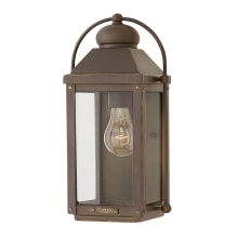 Anchorage 1 Light 13" Tall Heritage Outdoor Wall Sconce with Clear Glass Panels