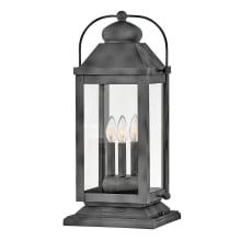 Anchorage 12v 10.5w 3 Light 24" Tall Heritage Pier Mount Post Light with LED Bulbs Included