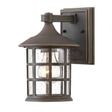 Freeport 9" Tall Coastal Elements Outdoor Wall Sconce with Seedy Glass Shade