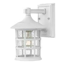 Freeport 9" Tall Coastal Elements Outdoor Wall Sconce with Seedy Glass Shade