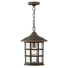 Freeport 10" Wide Coastal Elements Outdoor Pendant with Seedy Glass Shade