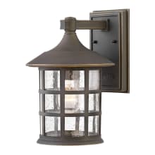 Freeport 12" Tall Coastal Elements Outdoor Wall Sconce with Seedy Glass Shade