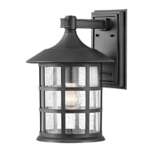 Freeport 15" Tall Coastal Elements Outdoor Wall Sconce with Seedy Glass Shade