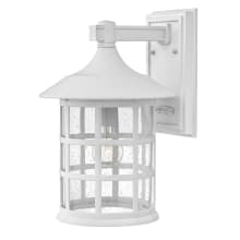 Freeport 15" Tall Coastal Elements Outdoor Wall Sconce with Seedy Glass Shade