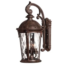 20.75" Height 3 Light Lantern Outdoor Wall Sconce from the Windsor Collection