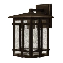 Tucker 1 Light 12" Lantern Wall Sconce with Clear Seedy Glass Shade