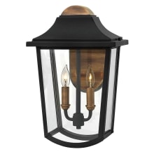 2 Light Outdoor Lantern Wall Sconce from the Burton Collection