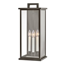 Weymouth 3 Light 22" Tall Outdoor Wall Sconce