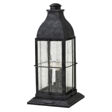 Bingham 3 Light 21.25" Tall Pier Mount Post Light with LED Bulbs Included