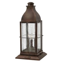 Bingham 12v 10.5w 3 Light 21" Tall Heritage Pier Mount Post Light with LED Bulbs Included