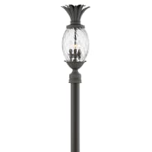 Plantation 12v 10.5w 3 Light 25" Tall Single Head Post Light with LED Bulbs Included