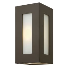 2 Light 12.25" Height LED Outdoor Flush Mount Wall Sconce from the Dorian Collection