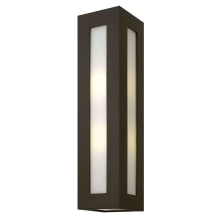 2 Light 25.25" Height LED Outdoor Flush Mount Wall Sconce from the Dorian Collection