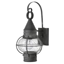 Cape Cod 18" Tall Outdoor Wall Sconce with Seedy Glass Shade