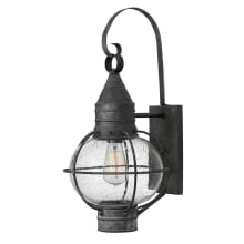 Cape Cod 23" Tall Outdoor Wall Sconce with Seedy Glass Shade