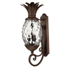 28" Height 3 Light Outdoor Wall Sconce from the Plantation Collection