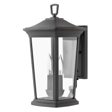 Bromley 2 Light 16" Tall Outdoor Wall Sconce with LED Bulbs Included