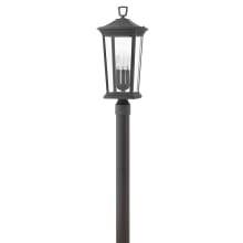 Bromley 120v 3 Light 22.75" Tall Post Light with Clear Glass