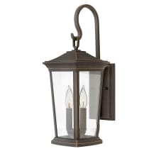Bromley 2 Light 20" Tall Outdoor Wall Sconce with LED Bulbs Included