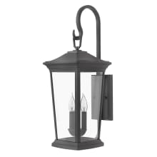 Bromley 3 Light 25" Tall Outdoor Wall Sconce with LED Bulbs Included