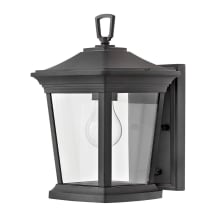 Bromley Single Light 11-3/4" Tall Outdoor Wall Sconce with Clear Glass Shade