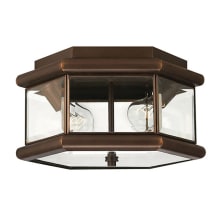 2 Light Outdoor Flush Mount Ceiling Fixture from the Clifton Park Collection